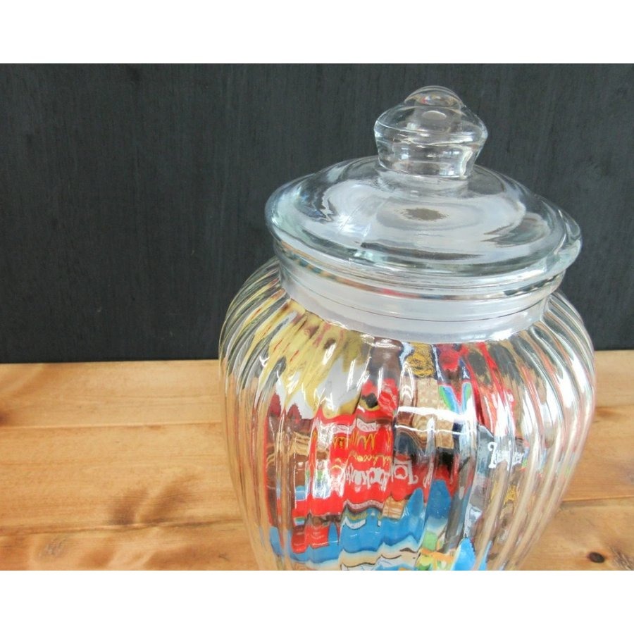 米びつ ガラス 2.3L アンティーク クッキージャー 2.3kg ガラス容器 インテリア おしゃれ 保存容器 保存瓶 ガラスジャー お菓子入れ  リビング
