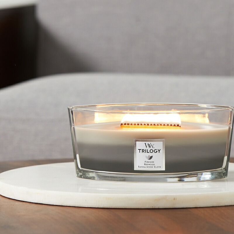 アロマキャンドル Wood Wick ウッドウィック ハースウィック L ウォームウッズ フレグランスキャンドル 箱付き キャンドルアロマ