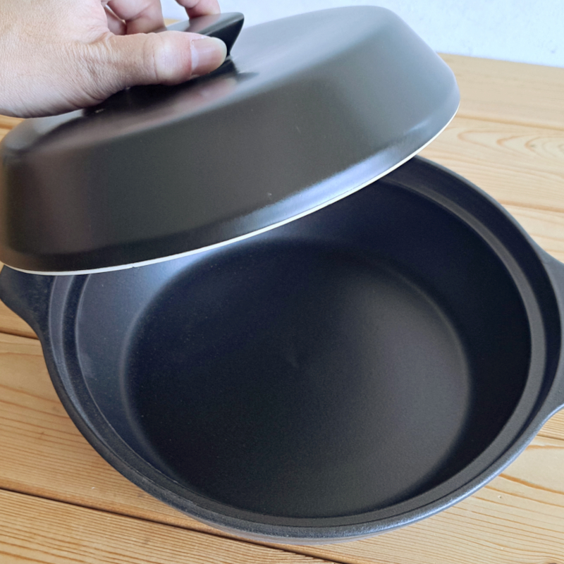 土鍋 鍋 蓋付き 煮込み料理 洋風土鍋 電子レンジ対応 ガス火専用 土鍋釜 カクセー