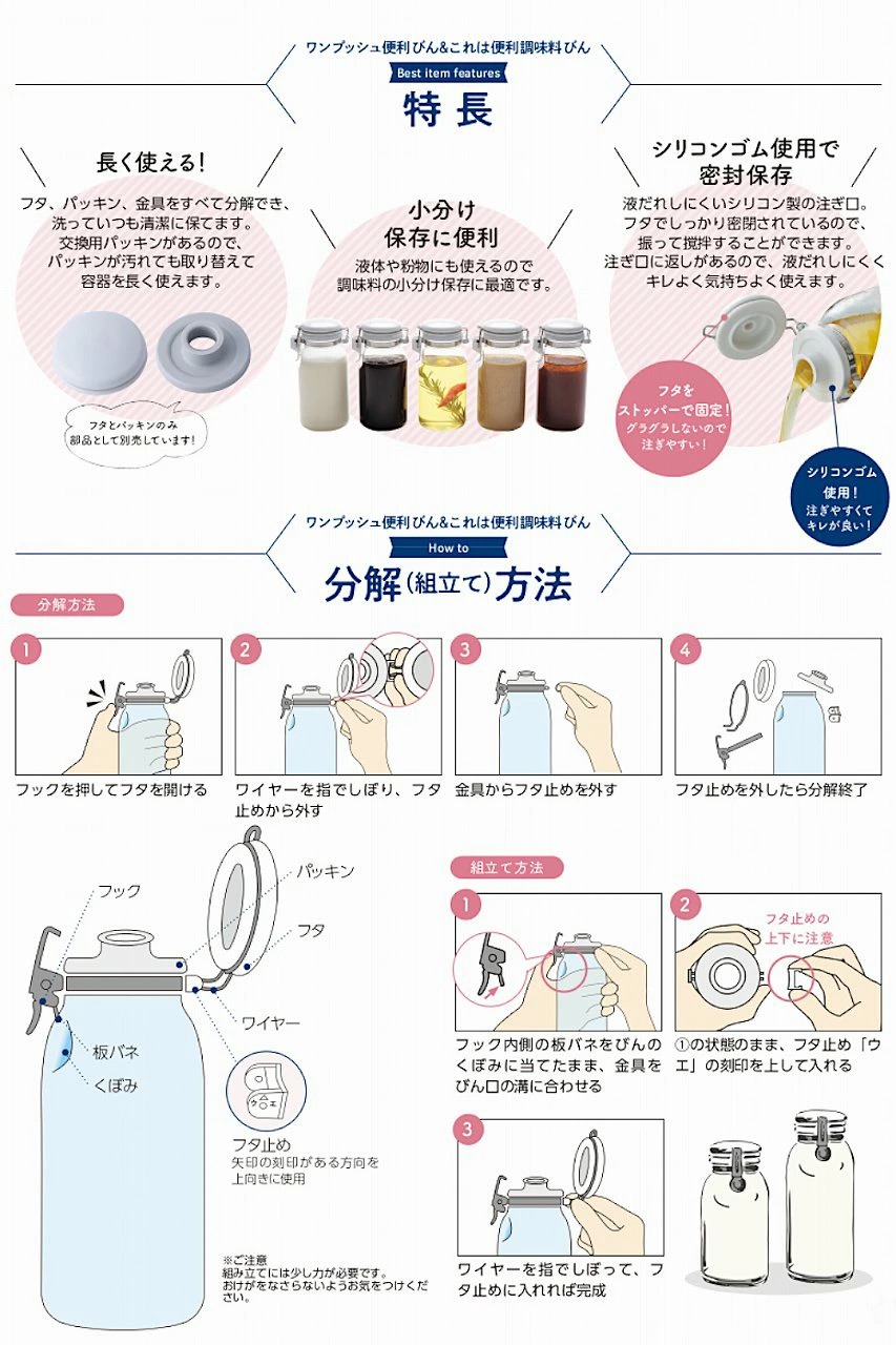 セラーメイト これは便利調味料びん 300ml 調味料入れ