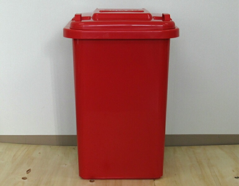 DULTON ゴミ箱 RED 45L 065 DULTON ゴミ箱 車輪付き プラスチック トラッシュカン 45L 蓋