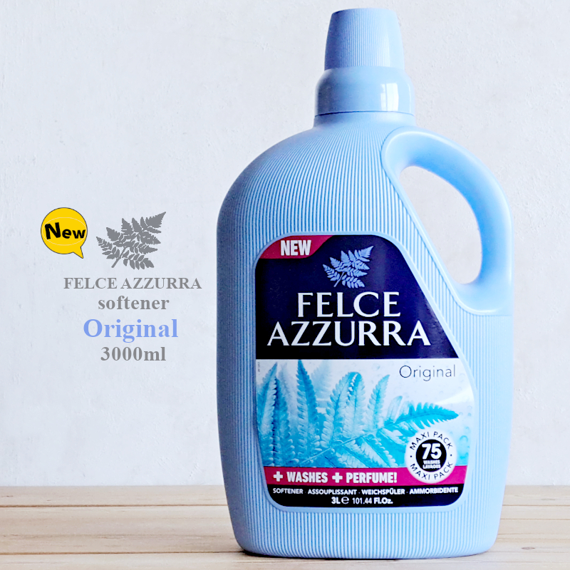 【3個】 新品 フェルチェアズーラ Felce Azzurra 3000m 洗剤 FELCE AZZURRA（フェルチェアズーラ） イタリア柔軟剤 大容量 New 濃縮