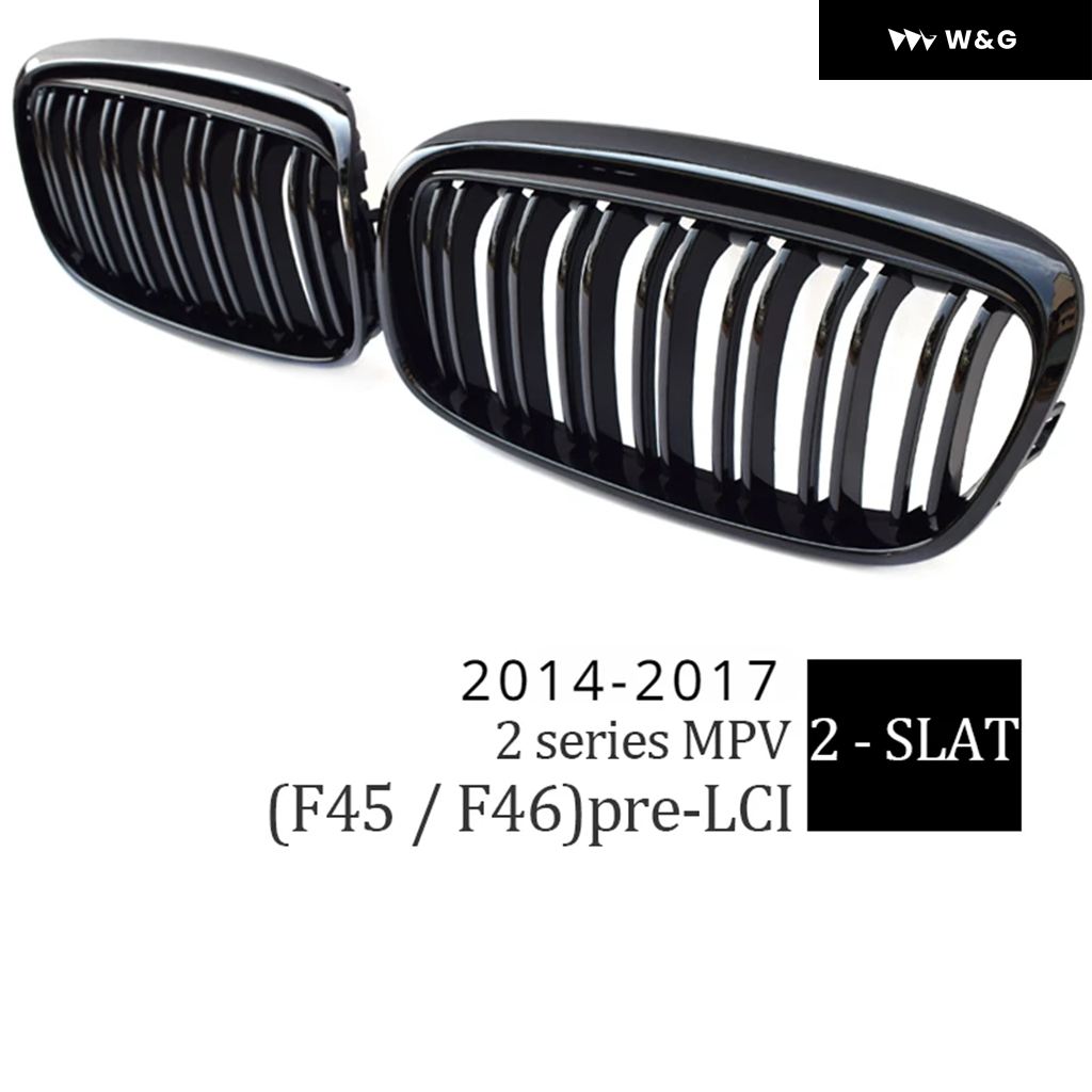 並行輸入品 車用フロント バンパー キドニー グリル 2014-2018 BMW 2