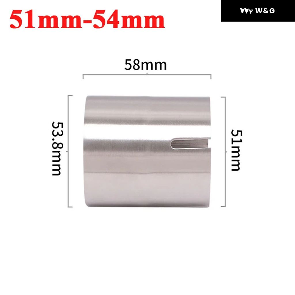 汎用 オートバイ バイク 排気 アダプター エスケープ 52MM 54MM 56MM 58MM 62MM 6451MM パイプ 接続リデューサーマフラー ステンレス | ブランド登録なし | 03
