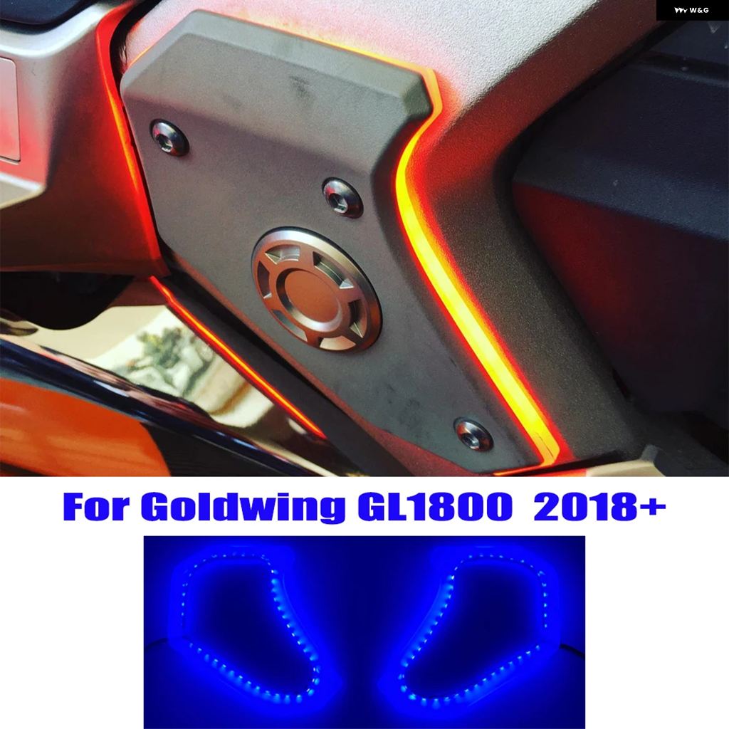 ブランド登録なし - 並行輸入品 自動二輪車 LEDともし火 向こう正面 リフレクター 後押し側面 ボックス席 リフレクター ホンダ ゴールド舞台の袖 1800 GL1800 GOLDWING 1800 2018-