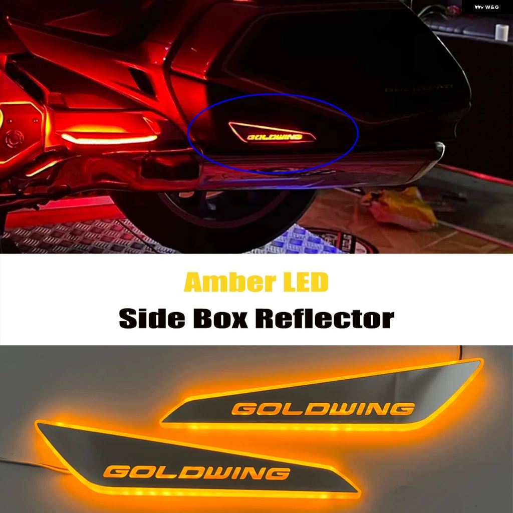ブランド登録なし - 並行輸入品 自動二輪車 LEDともし火 向こう正面 リフレクター 後押し側面 ボックス席 リフレクター ホンダ ゴールド舞台の袖 1800 GL1800 GOLDWING 1800 2018-