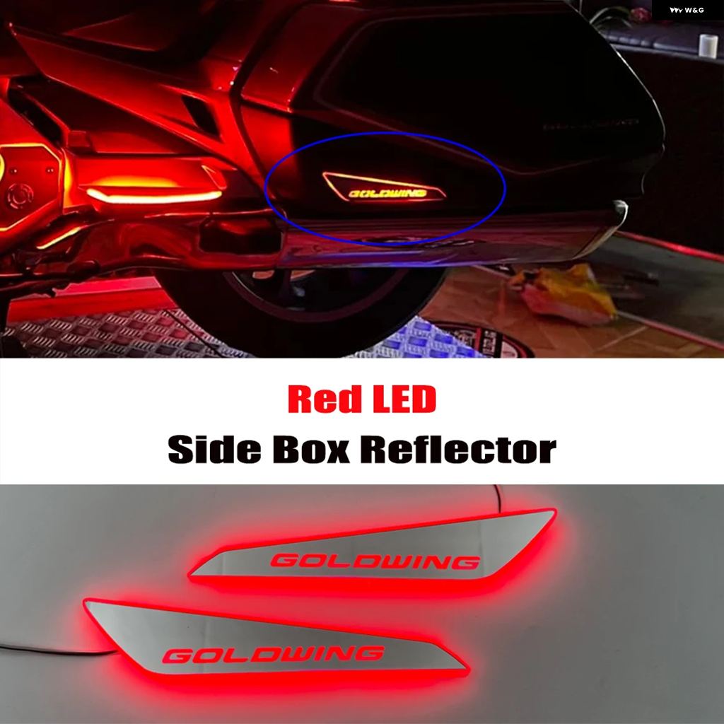 ブランド登録なし - 並行輸入品 自動二輪車 LEDともし火 向こう正面 リフレクター 後押し側面 ボックス席 リフレクター ホンダ ゴールド舞台の袖 1800 GL1800 GOLDWING 1800 2018-