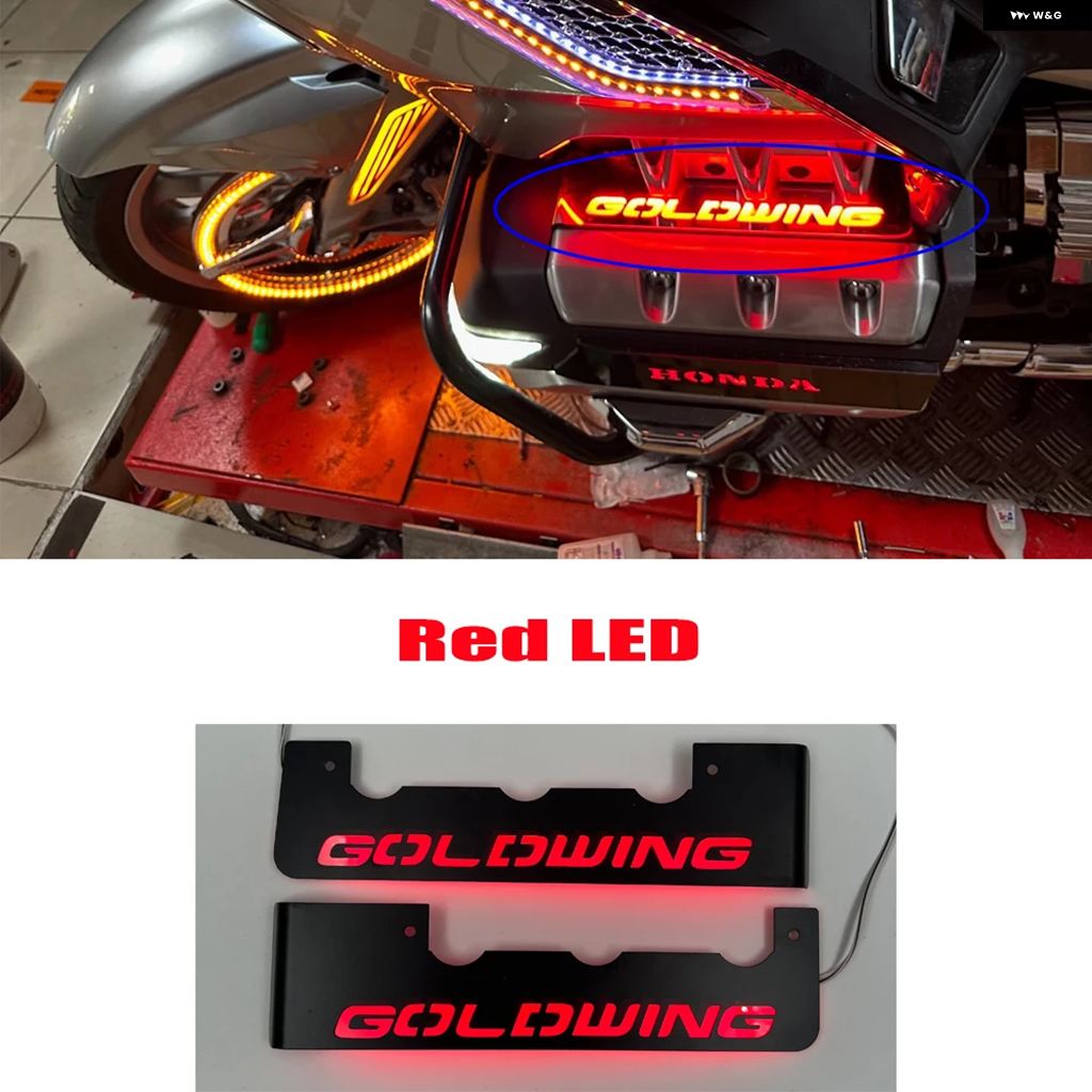 ブランド登録なし - 並行輸入品 自動二輪車 LEDともし火 向こう正面 リフレクター 後押し側面 ボックス席 リフレクター ホンダ ゴールド舞台の袖 1800 GL1800 GOLDWING 1800 2018-