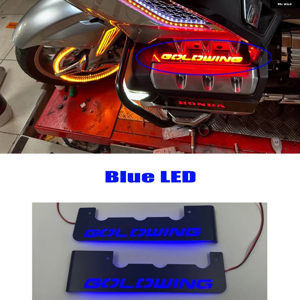 ブランド登録なし - 並行輸入品 自動二輪車 LEDともし火 向こう正面 リフレクター 後押し側面 ボックス席 リフレクター ホンダ ゴールド舞台の袖 1800 GL1800 GOLDWING 1800 2018-