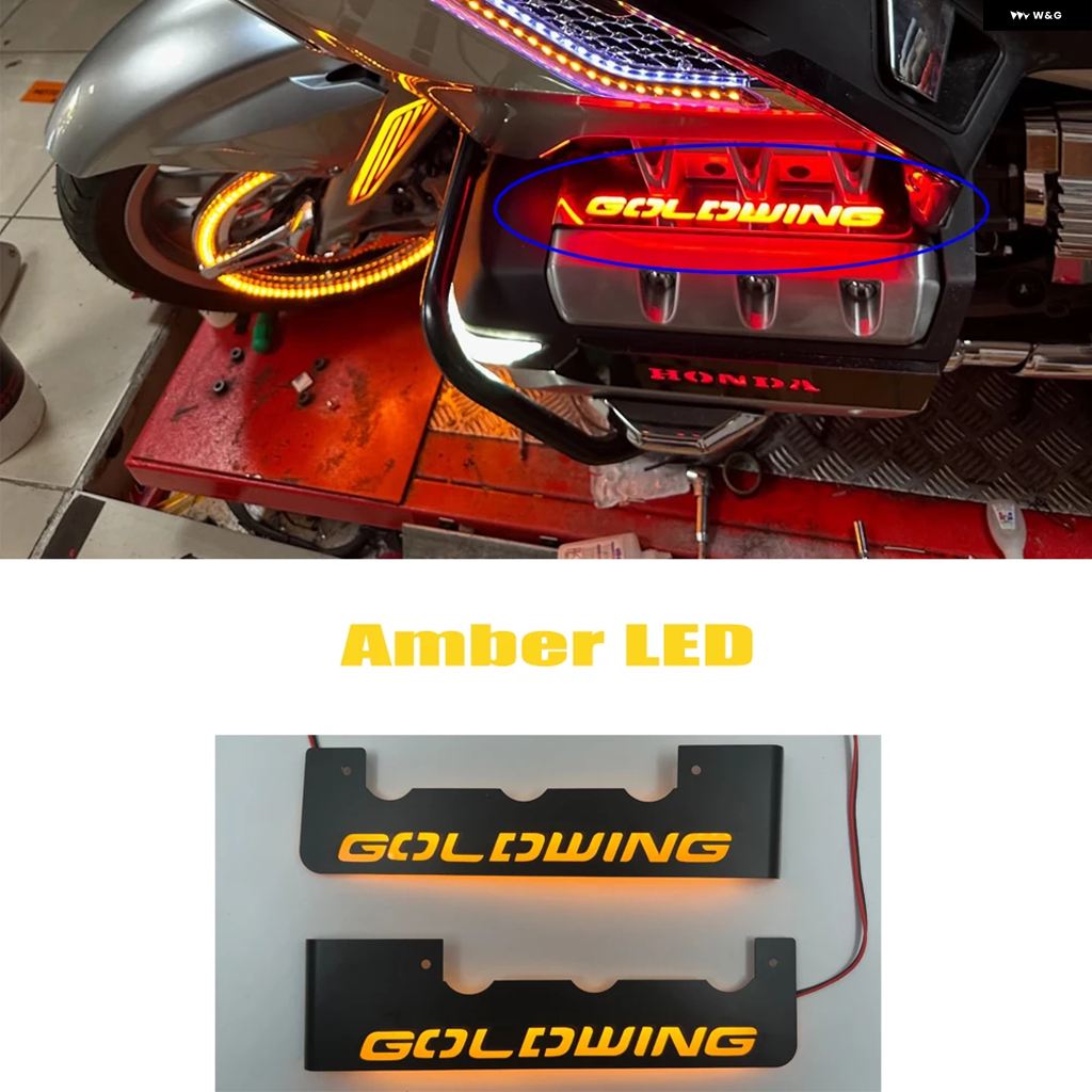 ブランド登録なし - 並行輸入品 自動二輪車 LEDともし火 向こう正面 リフレクター 後押し側面 ボックス席 リフレクター ホンダ ゴールド舞台の袖 1800 GL1800 GOLDWING 1800 2018-