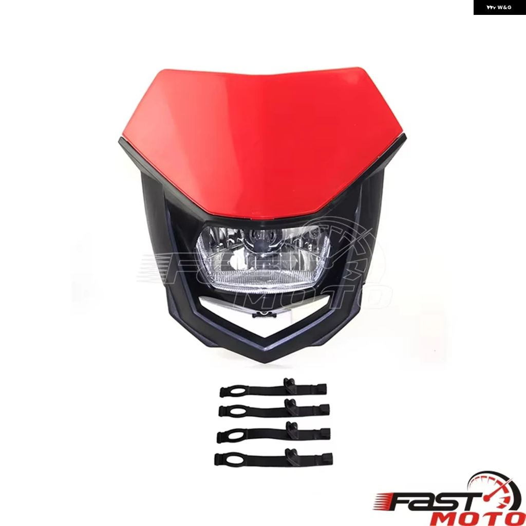 ブランド登録なし - 並行輸入品 12V LED 前照灯 自動二輪車 上端照明ランプ ホンダ ヤマハ カワサキ CRF250F エンデューロライト オフロード