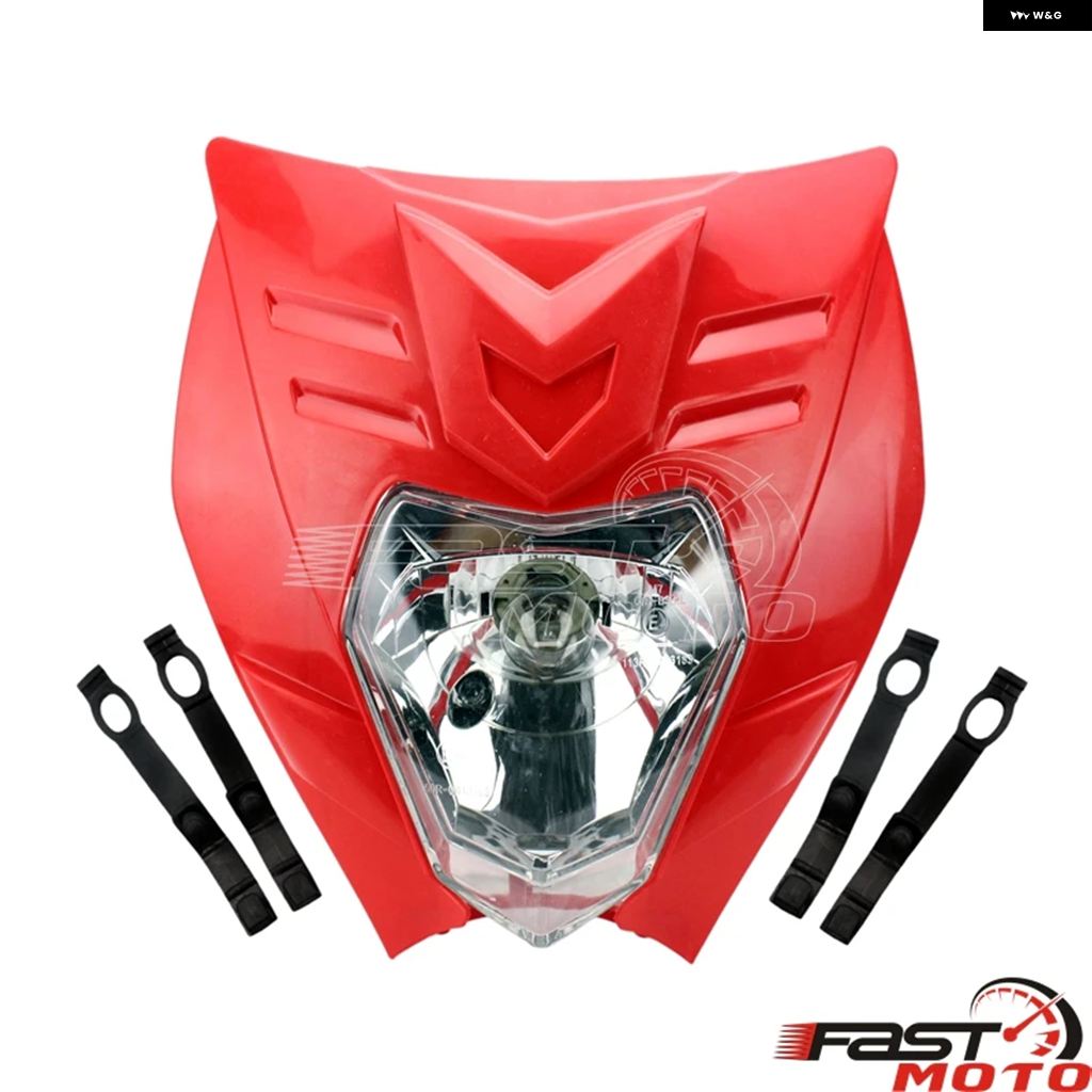 ブランド登録なし - 並行輸入品 12V LED 前照灯 自動二輪車 上端照明ランプ ホンダ ヤマハ カワサキ CRF250F エンデューロライト オフロード