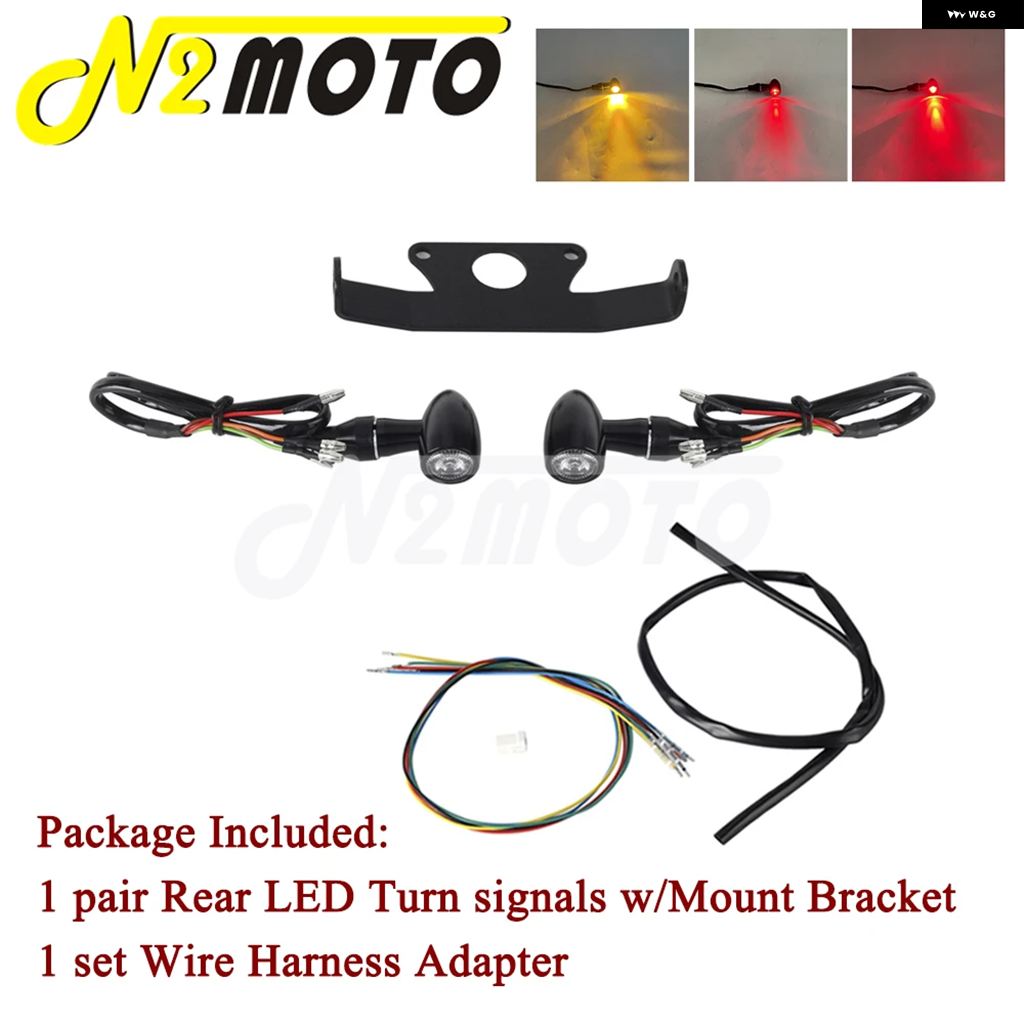 ブランド登録なし - 並行輸入品 自動二輪車 BULLET 3IN1 LED ウインカー テールランプ DRL マウント 鉤括弧 ハーレー 運動競技はやりっ子 S RH1250S 21年今後 向こう正面 後押し ブリンカー