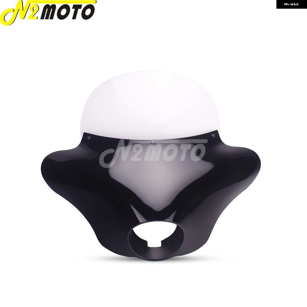 ブランド登録なし - 並行輸入品 自動二輪車 向こう正面 アウター バットウィング フェアリング 前照灯 フェアリング バイザーカウルマスクウインド ハーレー ダイナ スポーツス