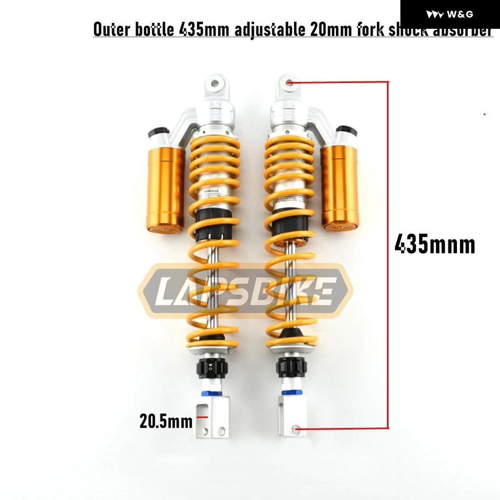 並行輸入品 405MM 435MM オートバイ バイク リアエアショック