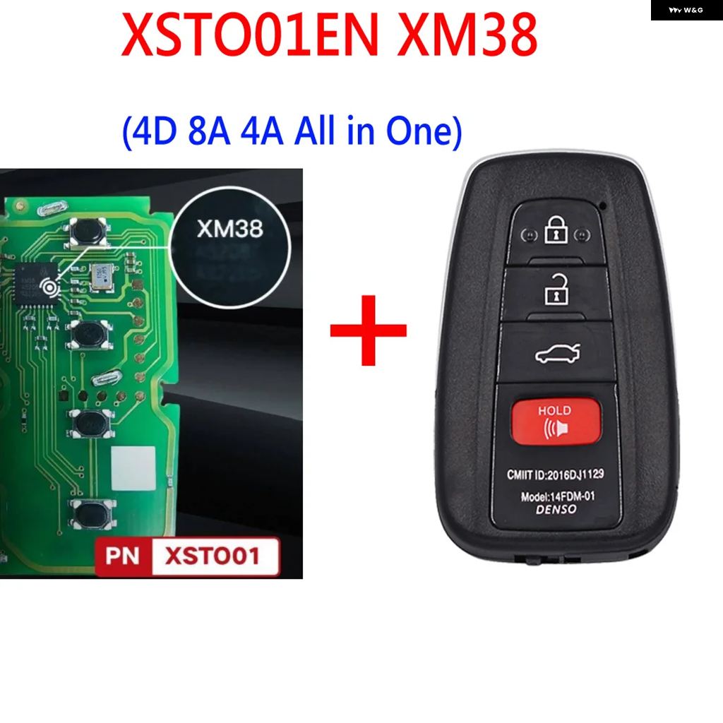 ダイハツ　トヨタ　スマートキー　10個　　36 並行輸入品 XSTO01EN トヨタ XM38 スマートキー 4D 8A 4A