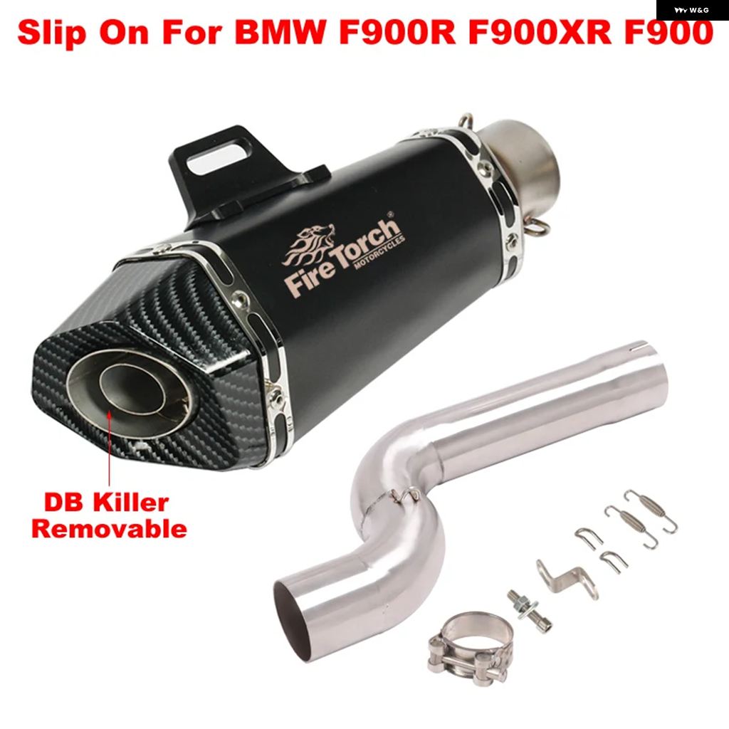 ブランド登録なし - 並行輸入品 BMW F900R F900XR XR 2020 2021 スリップオンマフラー ミッドリンク 配管 えり巻きDB殺害者