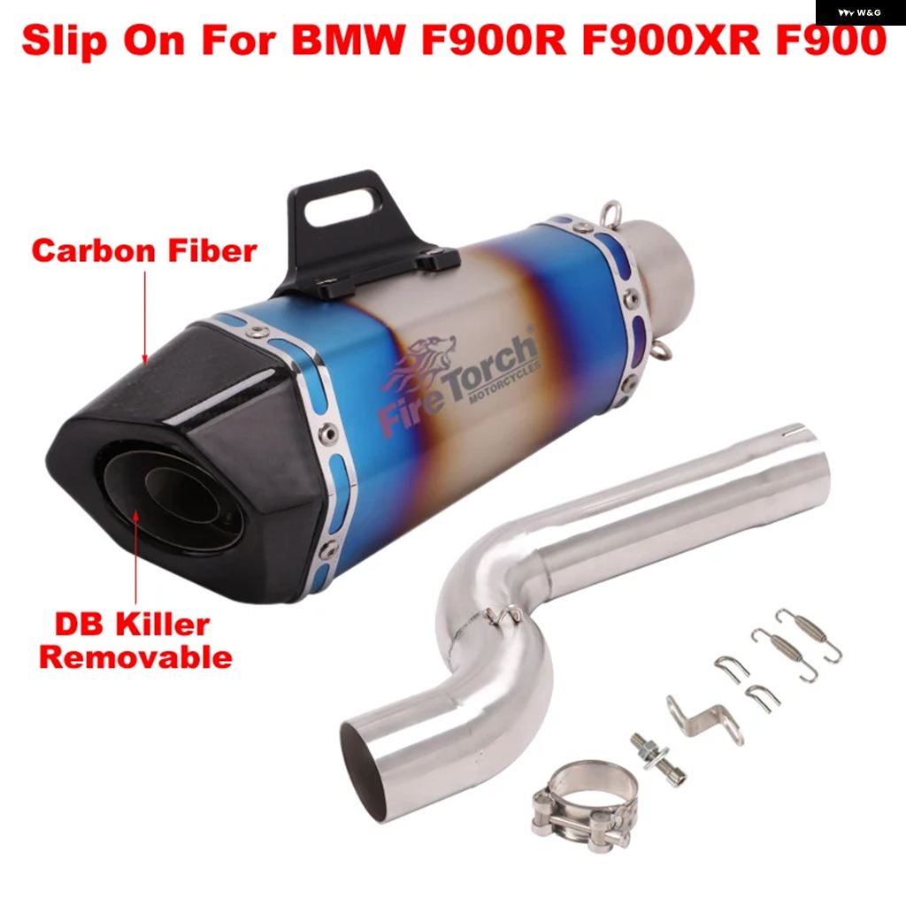 ブランド登録なし - 並行輸入品 BMW F900R F900XR XR 2020 2021 スリップオンマフラー ミッドリンク 配管 えり巻きDB殺害者
