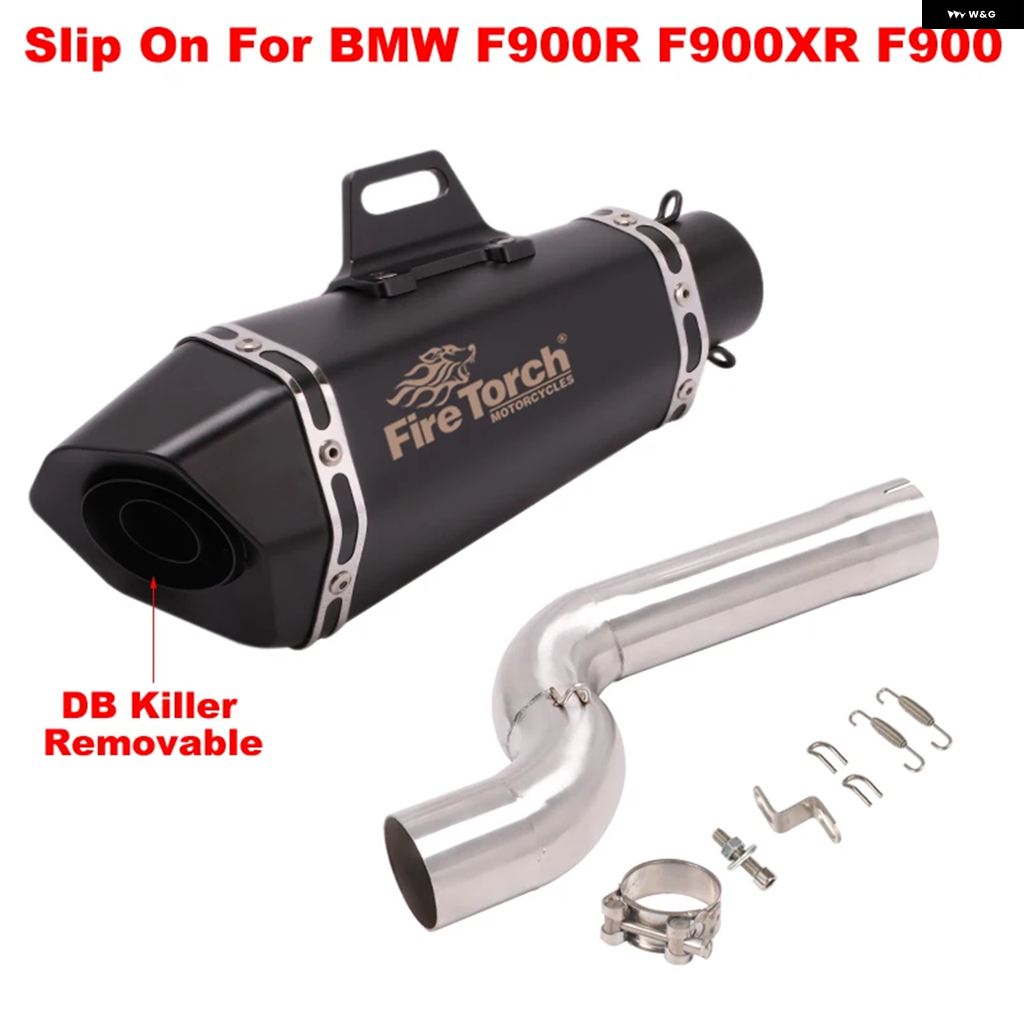 ブランド登録なし - 並行輸入品 BMW F900R F900XR XR 2020 2021 スリップオンマフラー ミッドリンク 配管 えり巻きDB殺害者