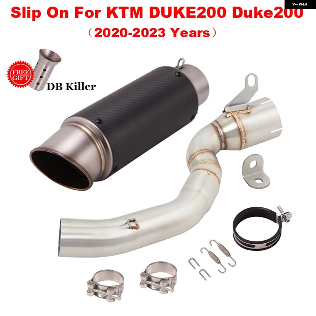 ブランド登録なし - 並行輸入品 スリップオン DUKE KTM 200 DUKE200 2020 - 23 自動二輪車 GP エキゾースト 逃げ失せる 真っただ中繋がり 配管 えり巻き 窪溜まり 自動二輪車 DB 殺害者
