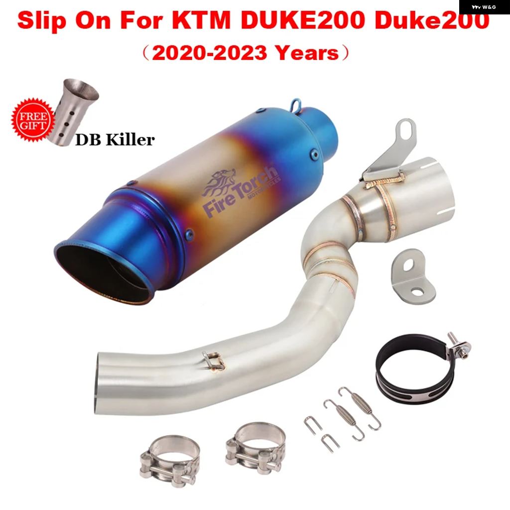 ブランド登録なし - 並行輸入品 スリップオン DUKE KTM 200 DUKE200 2020 - 23 自動二輪車 GP エキゾースト 逃げ失せる 真っただ中繋がり 配管 えり巻き 窪溜まり 自動二輪車 DB 殺害者