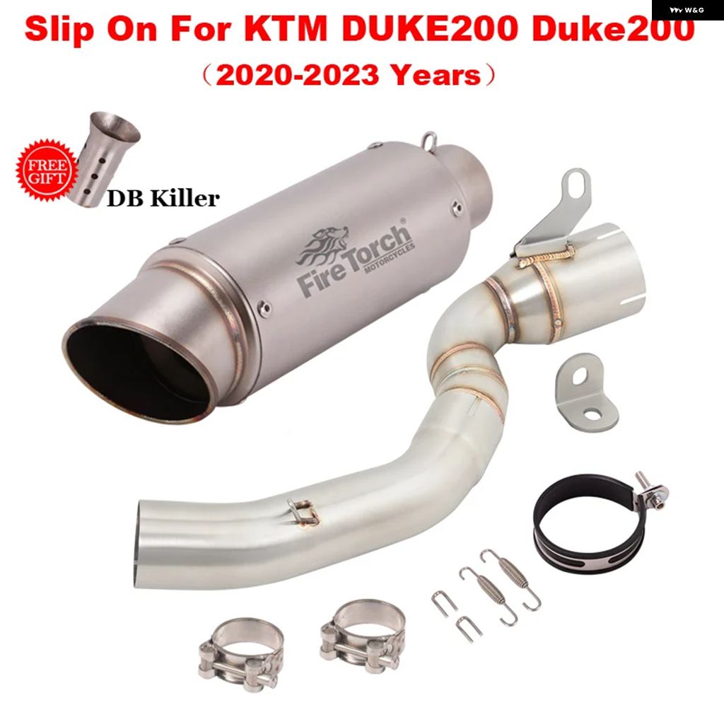 ブランド登録なし - 並行輸入品 スリップオン DUKE KTM 200 DUKE200 2020 - 23 自動二輪車 GP エキゾースト 逃げ失せる 真っただ中繋がり 配管 えり巻き 窪溜まり 自動二輪車 DB 殺害者