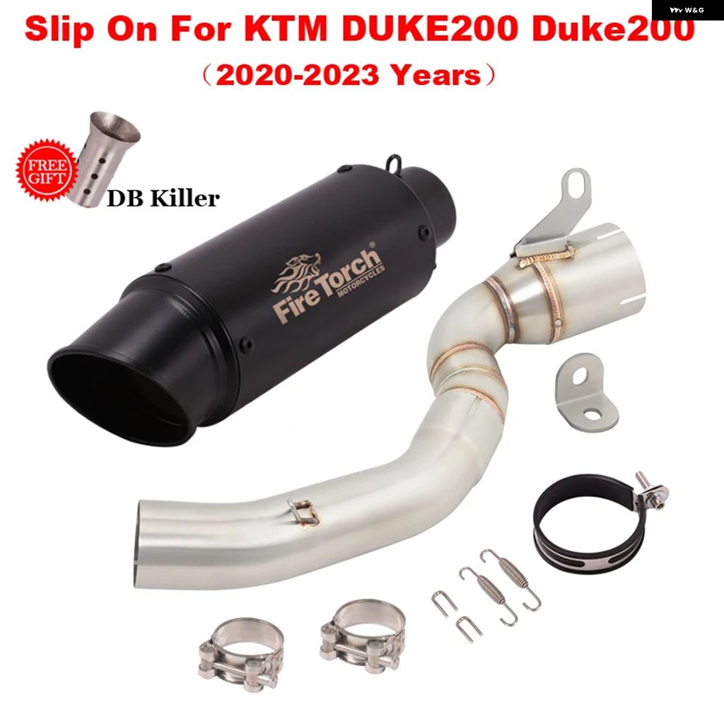 ブランド登録なし - 並行輸入品 スリップオン DUKE KTM 200 DUKE200 2020 - 23 自動二輪車 GP エキゾースト 逃げ失せる 真っただ中繋がり 配管 えり巻き 窪溜まり 自動二輪車 DB 殺害者