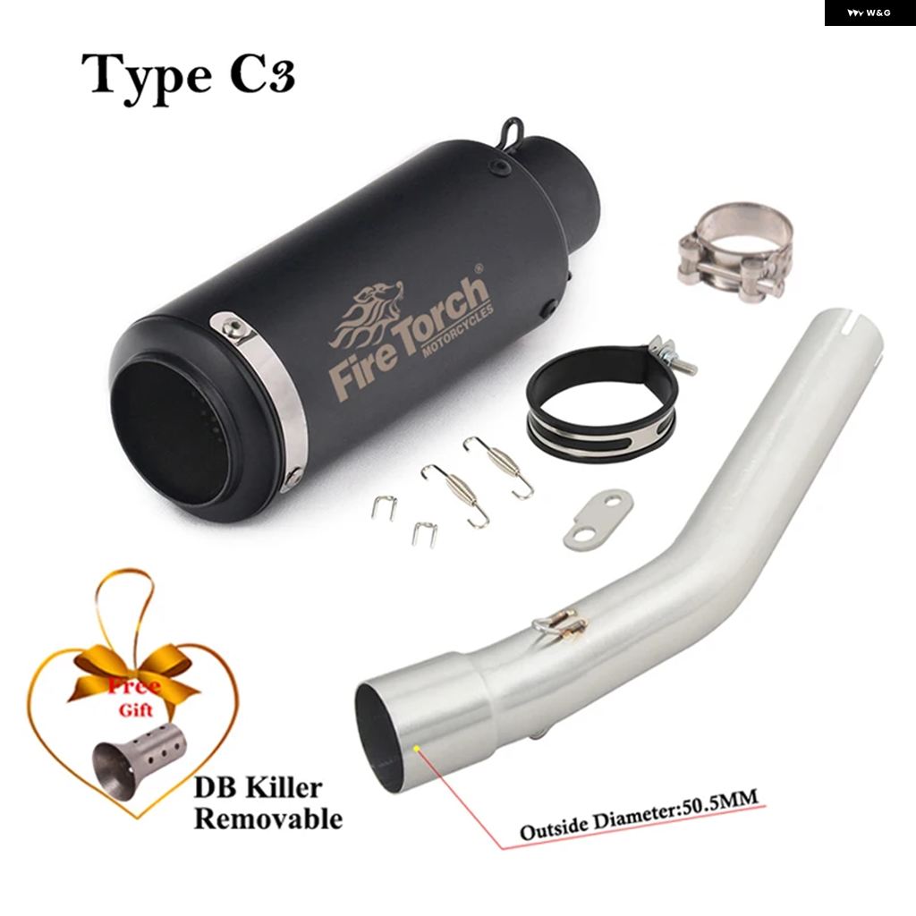 ブランド登録なし - 並行輸入品 スリップオン ヤマハ テネレ700 XTZ700 2019-2023 自動二輪車 エキゾースト ミッドリンク 配管 炭素 えり巻き DB殺害者