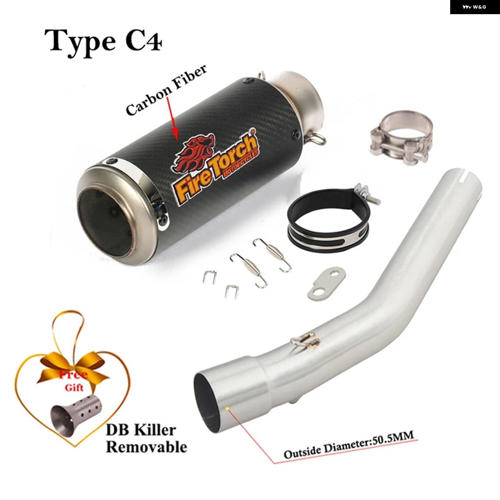 ブランド登録なし - 並行輸入品 スリップオン ヤマハ テネレ700 XTZ700 2019-2023 自動二輪車 エキゾースト ミッドリンク 配管 炭素 えり巻き DB殺害者