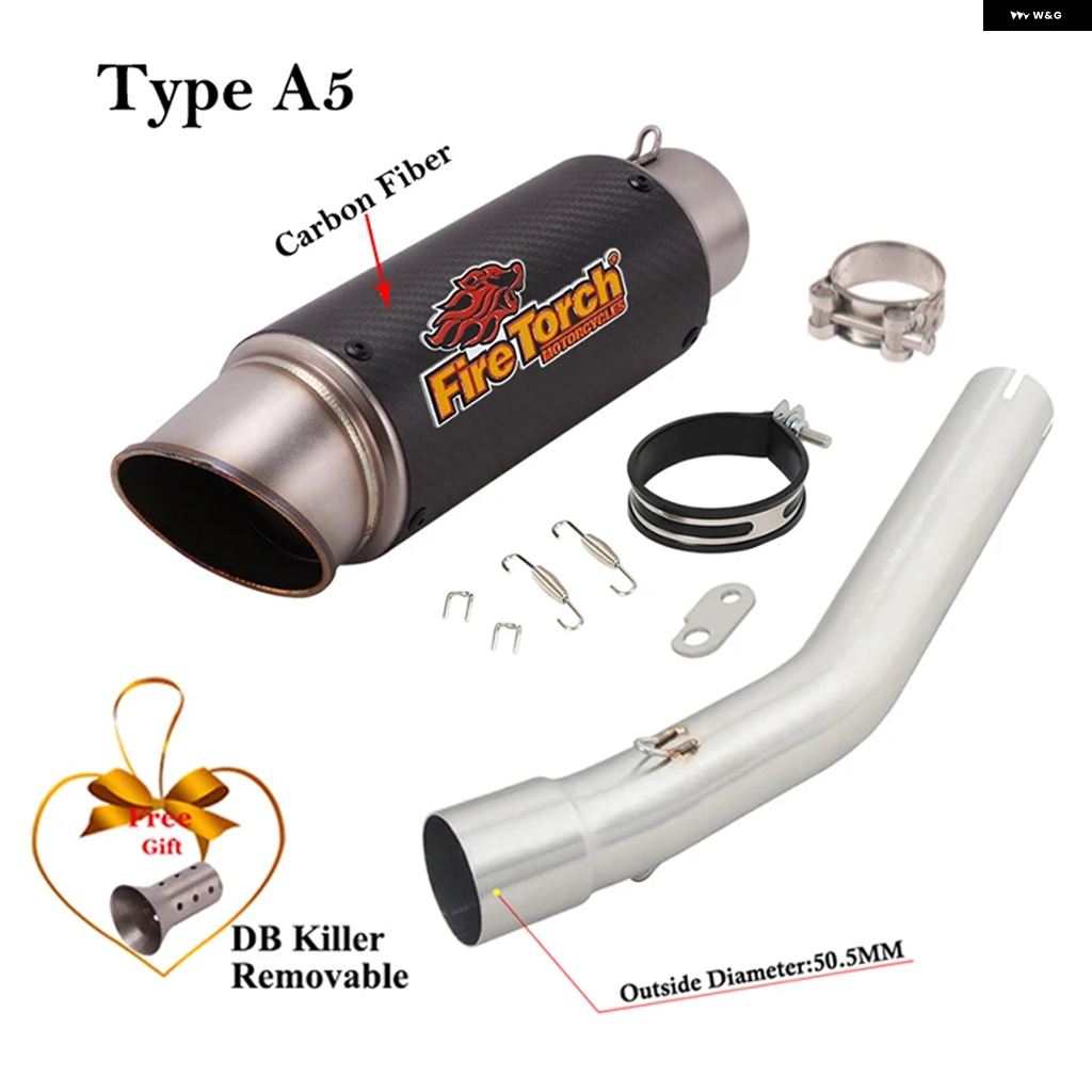 ブランド登録なし - 並行輸入品 スリップオン ヤマハ テネレ700 XTZ700 2019-2023 自動二輪車 エキゾースト ミッドリンク 配管 炭素 えり巻き DB殺害者