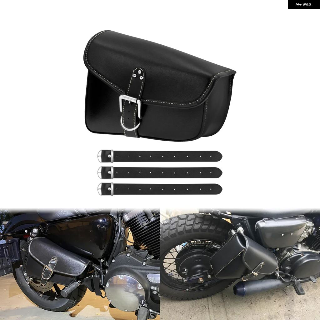並行輸入品 オートバイ サドルバッグ スイングアーム サイドバッグ PU