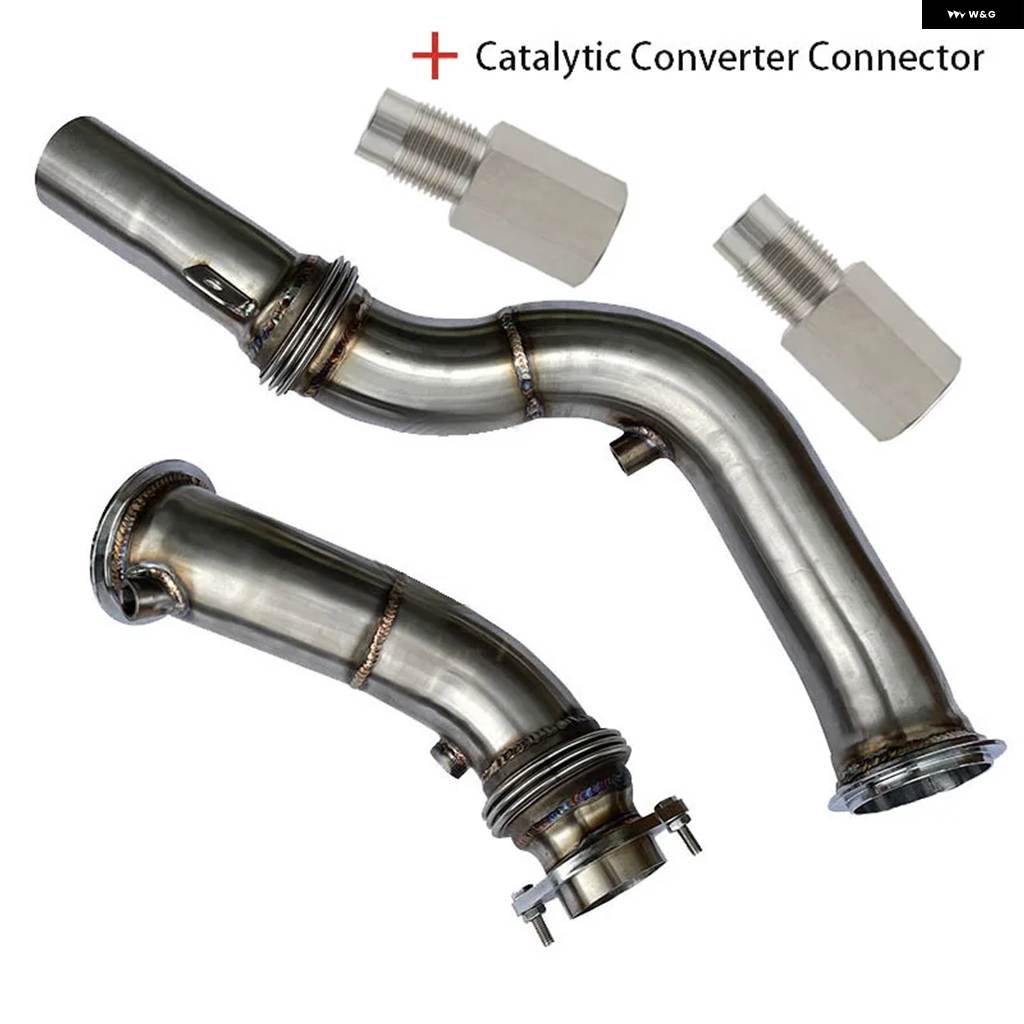 並行輸入品 BMW S55 M2C M3 M4 F80 F82 F83 2015+用キャタレスダウン パイプ コンケーブコンベックス断熱材エキゾーストヘッダー_1