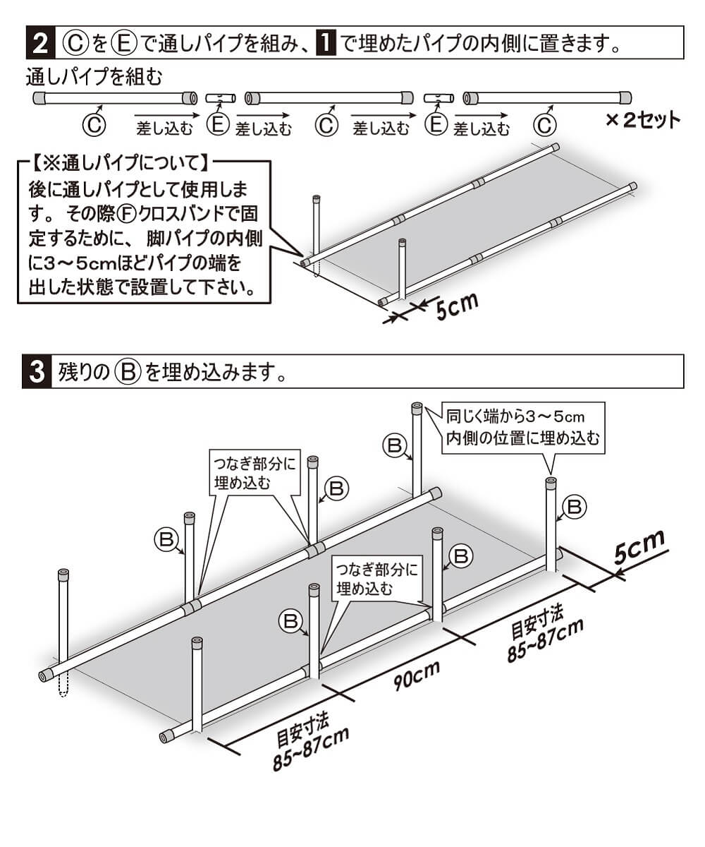 daim 組立かんたん雨よけセットワイド 奥行き 2.7m トマト 雨よけ