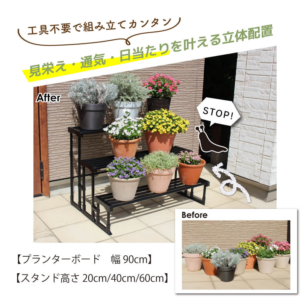 DAIM daimプランターボード 3ステップセット 園芸 プランター ボード