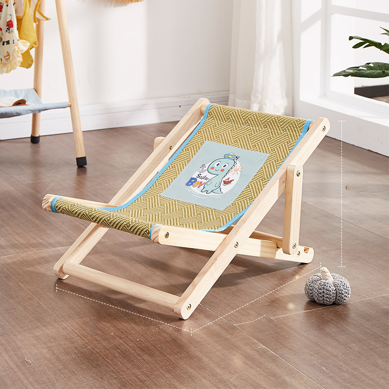 ラウンジチェア 猫用チェア 猫ベッド キャットラウンジ ペットベッド ペット用品 ハンモック 木製 休憩用 4段階調節 寝具 室内 夏用 お洒落 |  | 01