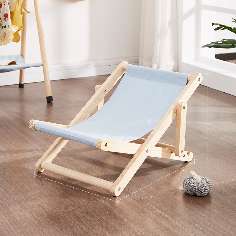 ラウンジチェア 猫用チェア 猫ベッド キャットラウンジ ペットベッド ペット用品 ハンモック 木製 休憩用 4段階調節 寝具 室内 夏用 お洒落 |  | 03