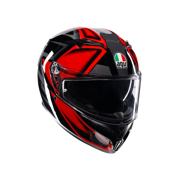 公式】K3 JIST Asian Fit - COMPOUND BLACK/RED バイク用 フルフェイス