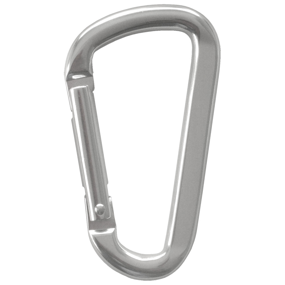 カラビナ アルミ製 LLサイズ 80mm フラットタイプ 7×80F カラー 50個入り キーホルダー