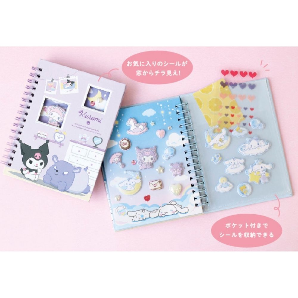 サンリオ フォトポケット付きシール帳 シールブック リングノート