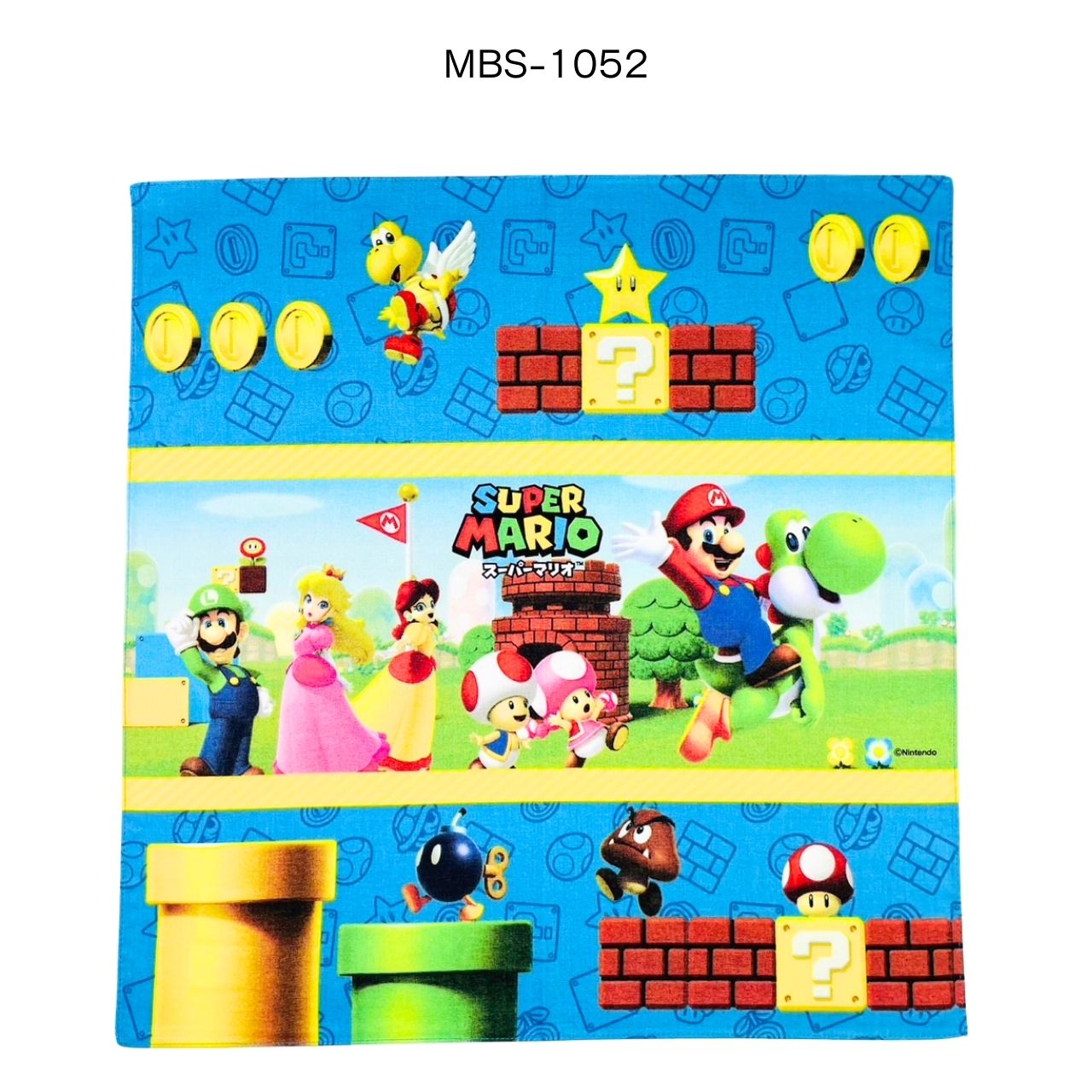 スーパーマリオ ハンカチ 30×30cm 新入園入学準備用品 : RIO SHOP 莉緒