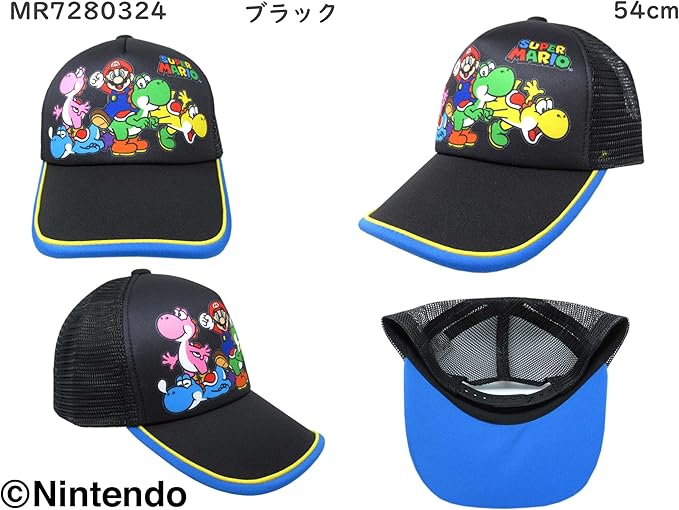 JK マリオキャップ 星型 スーパー マリオ キャップ 帽子 ぼうし 日焼け 日よけ 大人 ウィメン