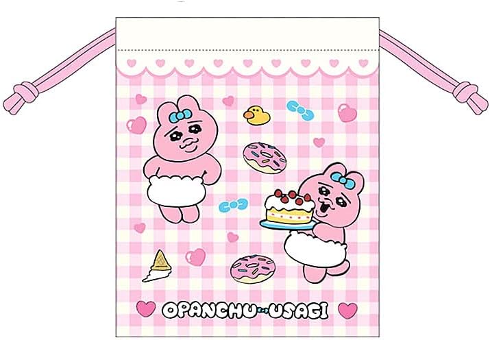 おぱんちゅうさぎ 巾着 ピンク : RIO SHOP 莉緒小舗 - 通販 - Yahoo