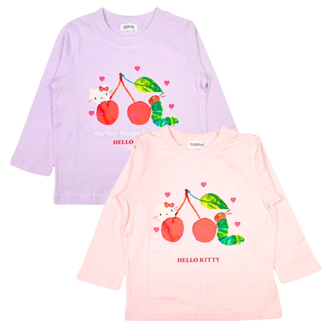 ハローキティはらぺこあおむし長袖Tシャツ子供服 子供服 サンリオ
