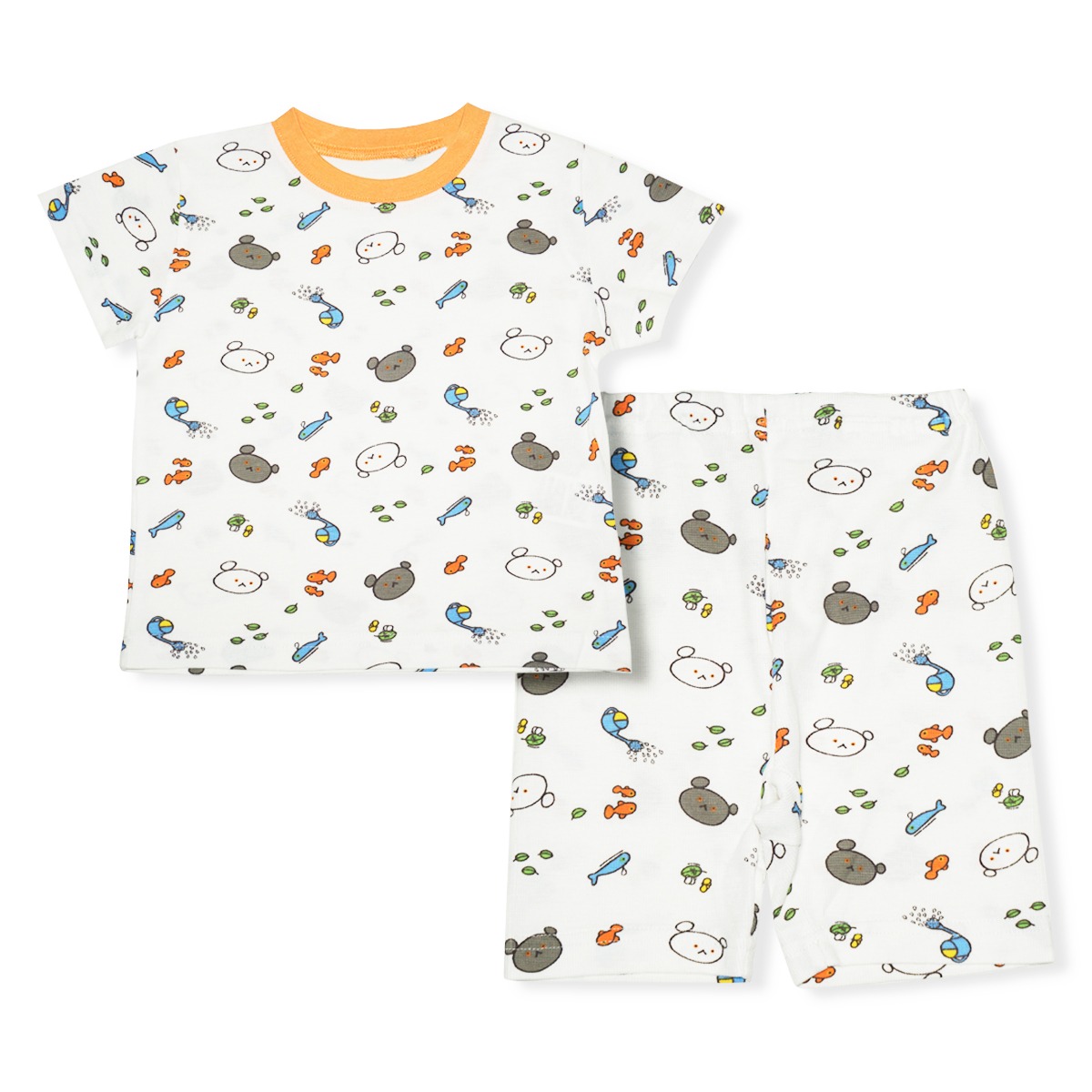 こぐまちゃん 夏 みずあそび総柄 半袖パジャマ SP2642 : RIO SHOP 莉緒