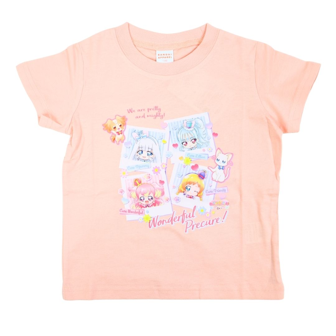 わんだふるぷりきゅあ プリキュア 半袖 Tシャツ キッズ 100 110 120 130 女の子 綿100