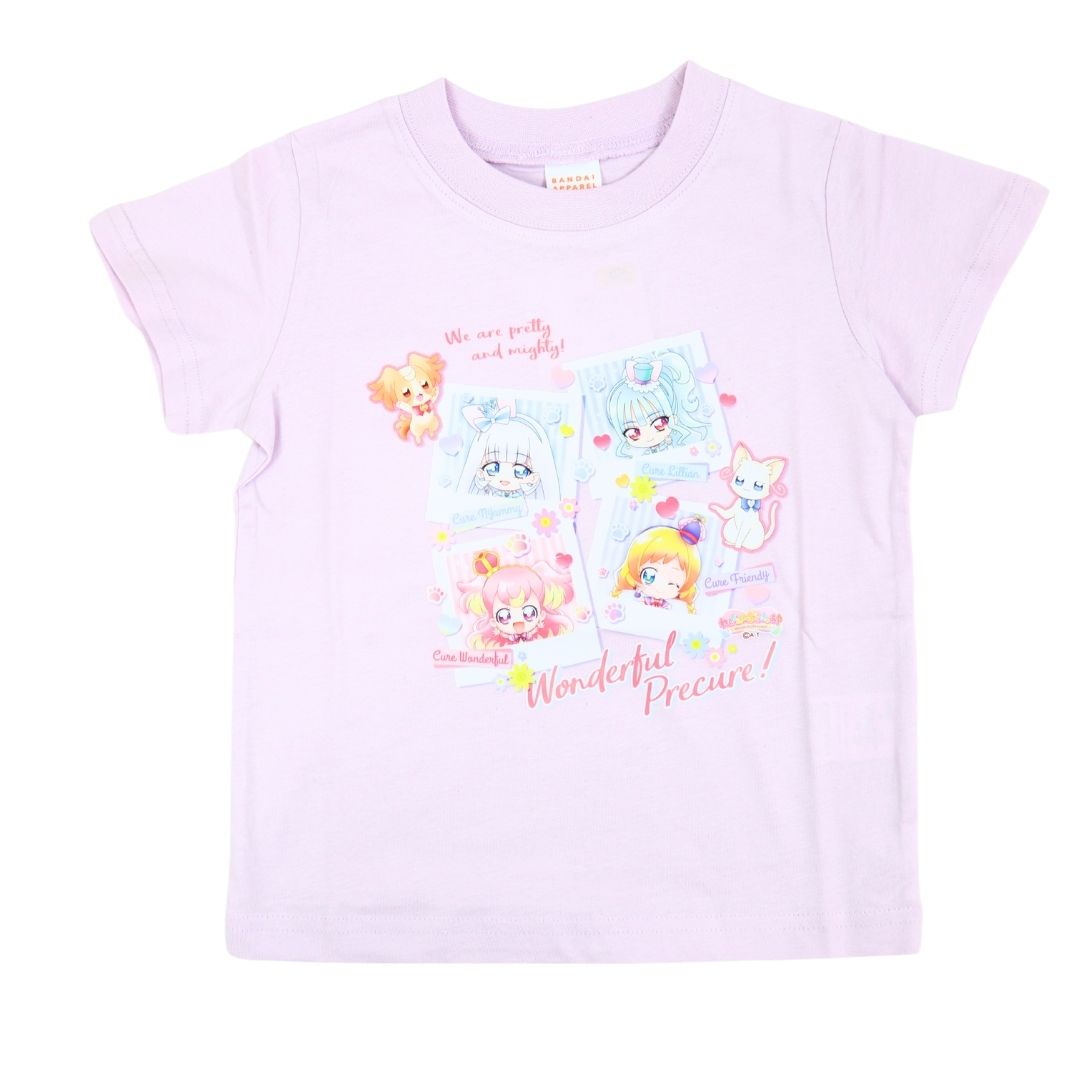 わんだふるぷりきゅあ プリキュア 半袖 Tシャツ キッズ 100 110 120 130 女の子 綿100