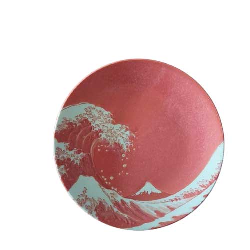 神奈川沖浪裏 -窯変紺- 【美濃焼 皿 プレート 】ヤマ吾陶器 : RIO SHOP