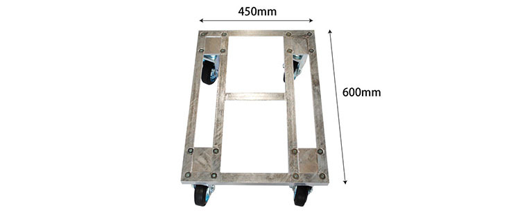 TWO-TOP700 溶融亜鉛メッキのアングル台車 450ｘ600 耐荷重700kg : two-top700 : 台車屋エビス ヤフーショップ -  通販 - Yahoo!ショッピング