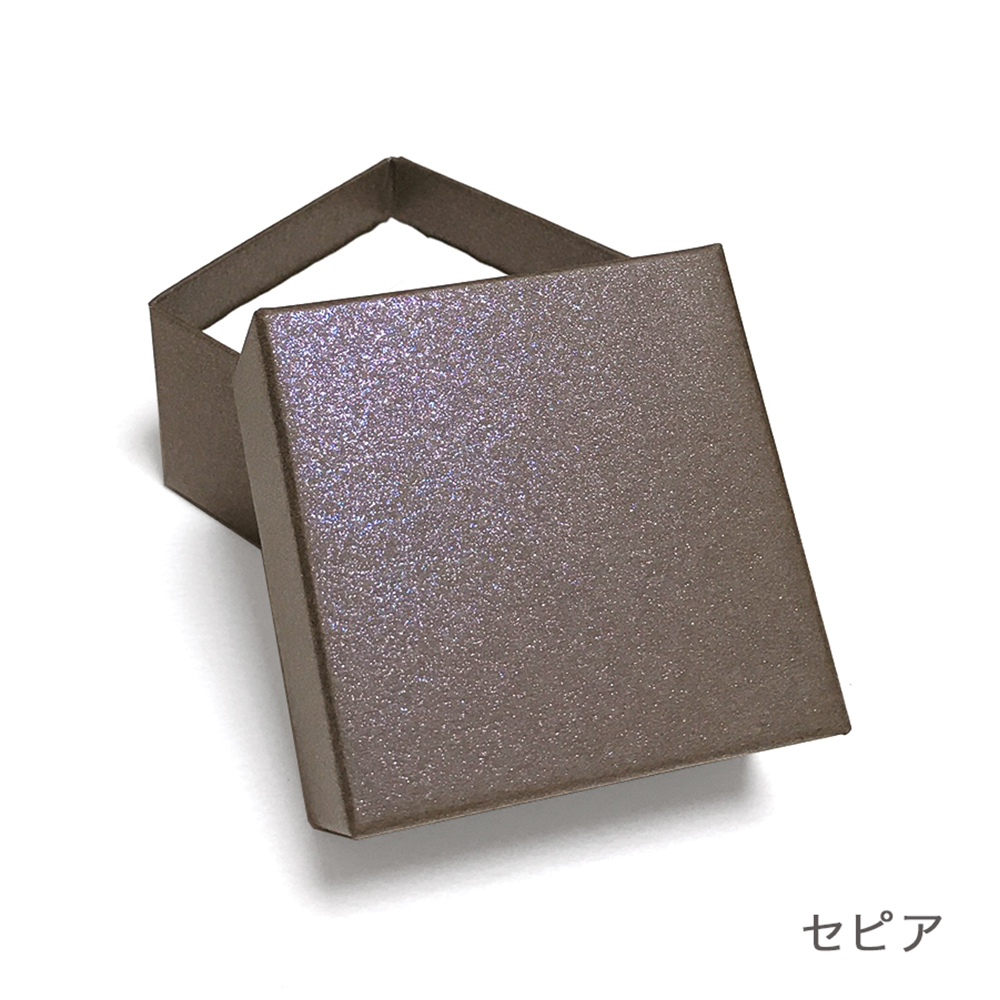 名入れ箔押し キラキラパール ギフトボックス CB《綿・薄紙付》 65×65×40mm 貼り箱 50個 日本製