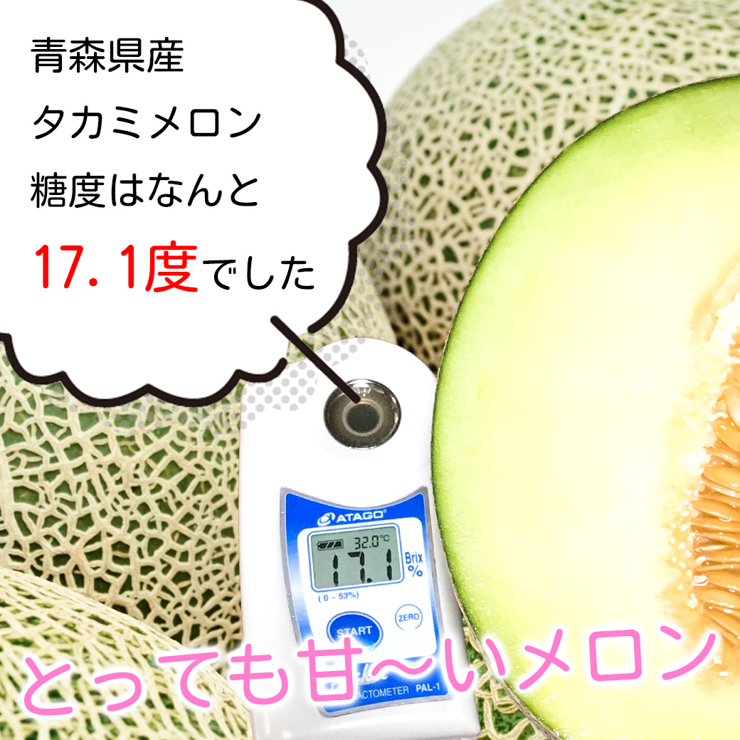 お中元 メロン タカミメロン 送料無料 青森県産 つがるメロン